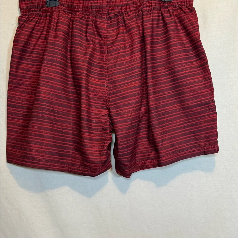 G-150 Men’s American Crown NWOT‎ Red & Black Lined Swim Trunks Size XL